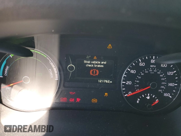 2017 Kia Optima Hybrid with VIN KNAGT4LC1H5005061, listed as a Copart auction lot 76881074 with 121,762 mi miles and Salvage Title. Bid and sale history available at carsss.com. Image 9.