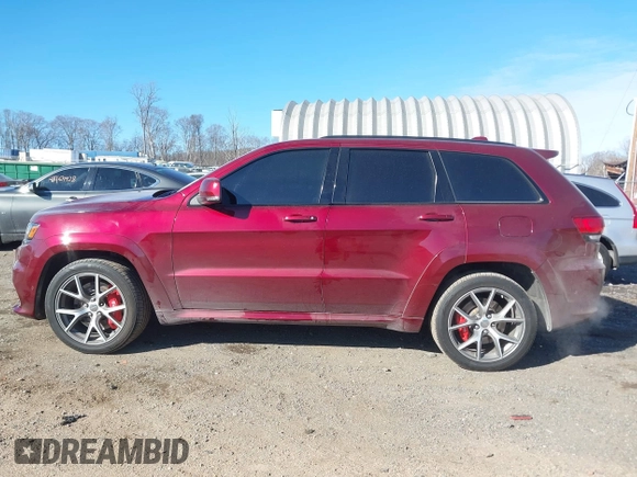 2017 Jeep Grand Cherokee SRT with VIN 1C4RJFDJ1HC754559, listed as a IAAI auction lot 41461029 with 100,096 mi miles. Bid and sale history available at carsss.com. Image 14.