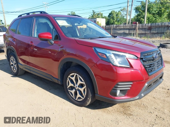 2023 Subaru Forester Premium with VIN JF2SKAEC0PH460025, listed as a IAAI auction lot 42774474 with 15,677 mi miles and . Bid and sale history available at DreamBid. Image 1.