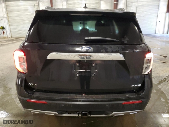 2022 Ford Explorer XLT with VIN 1FMSK8DH1NGA23007, listed as a Copart auction lot 45969625 with 25,941 mi miles and Salvage Title. Bid and sale history available at carsss.com. Image 6.