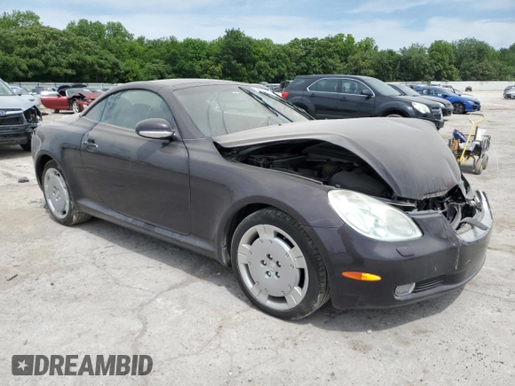 2002 Lexus SC 430 z VIN JTHFN48Y820017434, wystawiony jako Copart lot #56757195 z przebiegiem 148 382 mil mil oraz Szkoda całkowita • Salvage title. Historia ofert i sprzedaży dostępna na DreamBid. Obrazek 4.