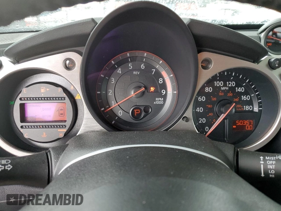 2016 Nissan 370Z with VIN JN1AZ4EH2GM932349, listed as a Copart auction lot 66169073 with 50,357 mi miles. Bid and sale history available at carsss.com. Image 9.