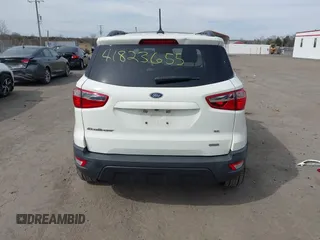 2020 Ford EcoSport SE with VIN MAJ3S2GE8LC316601, listed as a IAAI auction lot 41823655 with 32,574 mi miles and . Bid and sale history available at DreamBid. Image 17.