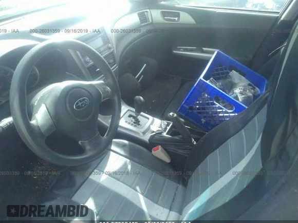2009 Subaru Impreza i z VIN JF1GH61659H809222, wystawiony jako IAAI lot #27395462 z przebiegiem Nie podano mil oraz . Historia ofert i sprzedaży dostępna na DreamBid. Obrazek 5.