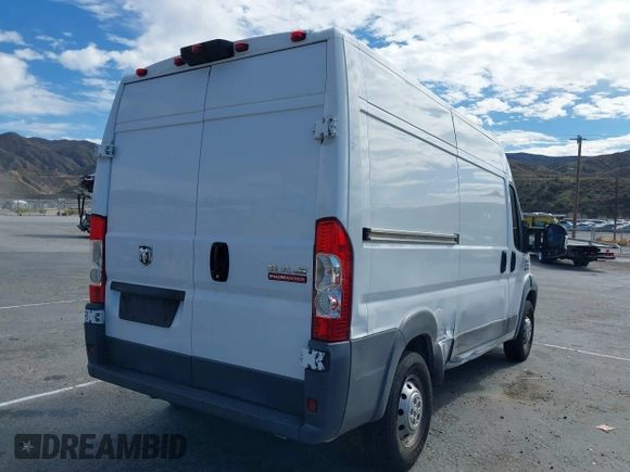 2017 Ram ProMaster Cargo with VIN 3C6TRVBG3HE516650, listed as a IAAI auction lot 41607687 with 158,920 mi miles and . Bid and sale history available at carsss.com. Image 4.