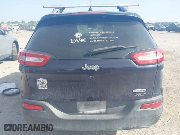 2015 Jeep Cherokee Latitude with VIN 1C4PJLCB9FW683459, listed as a IAAI auction lot 41998309 with 176,769 mi miles and . Bid and sale history available at carsss.com. Image 16.
