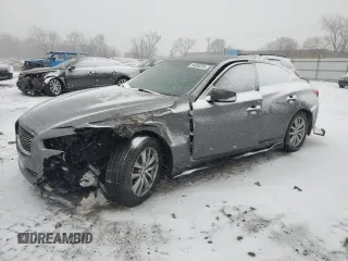 2014 Infiniti Q50 Premium with VIN JN1BV7AR5EM693165, listed as a Copart auction lot 44859235 with 0 mi miles and Salvage Title. Bid and sale history available at carsss.com. Image 1.