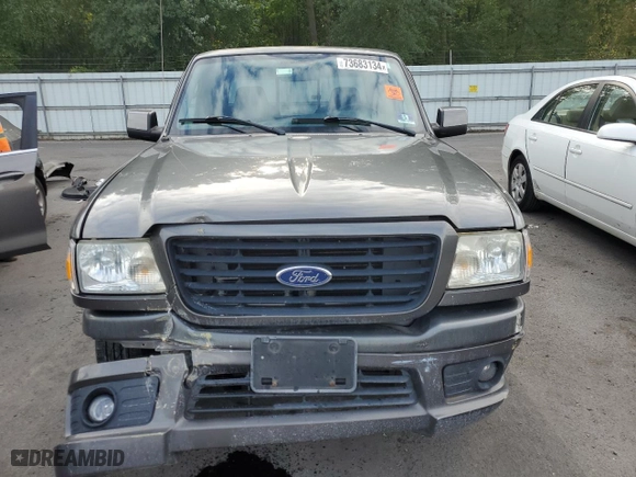 2007 Ford Ranger STX with VIN 1FTYR44E87PA35280, listed as a Copart auction lot 73683134 with 814,187 mi miles and Salvage Title. Bid and sale history available at carsss.com. Image 5.