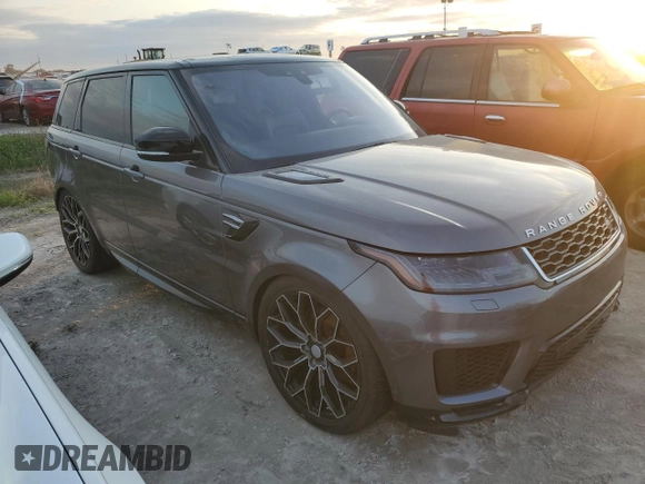 2019 Land Rover Range Rover Sport HSE with VIN SALWR2RK4KA821799, listed as a Copart auction lot 74125824 with 0 mi miles and Salvage Title. Bid and sale history available at carsss.com. Image 4.