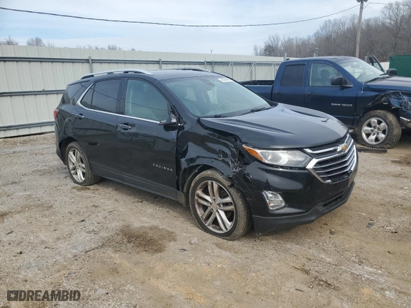 2020 Chevrolet Equinox Premier with VIN 2GNAXYEX9L6227016, listed as a Copart auction lot 43184995 with 136,241 mi miles and Salvage Title. Bid and sale history available at carsss.com. Image 4.
