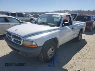 2004 Dodge Dakota with VIN 1D7FL16K34S555699, listed as a Copart auction lot 47423785 with 0 mi miles and Salvage Title. Bid and sale history available at carsss.com. Image 1.