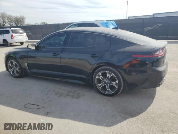 2020 Kia Stinger GT-Line with VIN KNAE15LA6L6083307, listed as a Copart auction lot 42766605 with 52,767 mi miles and Salvage Title. Bid and sale history available at DreamBid. Image 2.