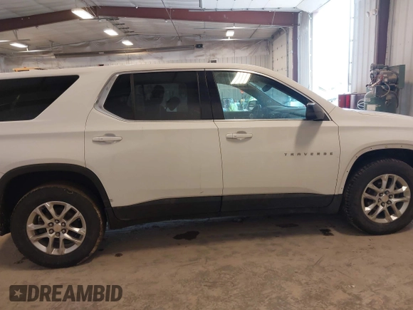 2021 Chevrolet Traverse LS with VIN 1GNERFKW8MJ166905, listed as a IAAI auction lot 42044937 with 96,542 mi miles and . Bid and sale history available at DreamBid. Image 14.