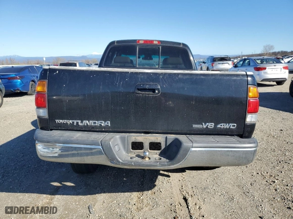 2001 Toyota Tundra Ltd with VIN 5TBBT48111S194257, listed as a Copart auction lot 45520555 with 318,665 mi miles and Salvage Title. Bid and sale history available at carsss.com. Image 6.