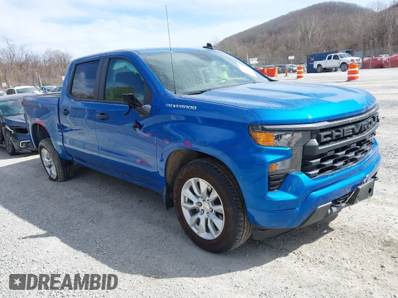 2024 Chevrolet Silverado 1500 Custom with VIN 1GCPDBEK9RZ123622, listed as a IAAI auction lot 41757432 with 10,255 mi miles and . Bid and sale history available at DreamBid. Image 1.