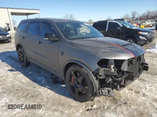 2021 Dodge Durango SRT Hellcat with VIN 1C4SDJH97MC788608, listed as a Copart auction lot 88747755 with 17,846 mi miles and Salvage title. Bid and sale history available at DreamBid. Image 4.