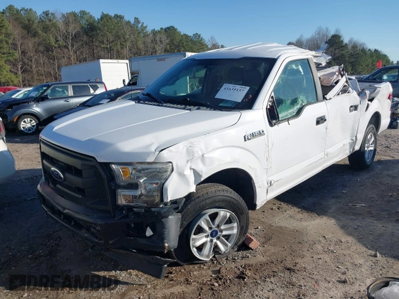 2017 Ford F-150 XL with VIN 1FTEW1EF7HKE40434, listed as a IAAI auction lot 41635157 with 122,338 mi miles. Bid and sale history available at carsss.com. Image 6.
