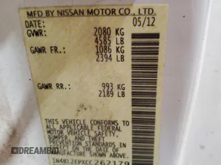 2012 Nissan Altima 3.5 SR with VIN 1N4BL2EPXCC262179, listed as a Copart auction lot 42967315 with 183,574 mi miles and Salvage Title. Bid and sale history available at carsss.com. Image 12.