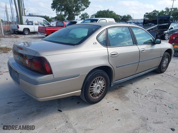 2002 Chevrolet Impala with VIN 2G1WF55K929224966, listed as a IAAI auction lot 41989267 with 121,010 mi miles. Bid and sale history available at carsss.com. Image 4.