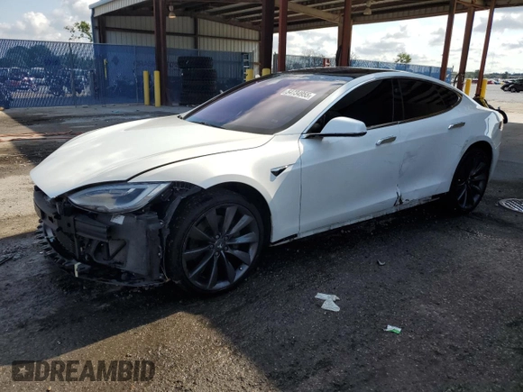 2017 Tesla Model S 100D z VIN 5YJSA1E21HF229936, wystawiony jako Copart lot #54734955 z przebiegiem 125 511 mil mil oraz Szkoda całkowita • Salvage title. Historia ofert i sprzedaży dostępna na DreamBid. Obrazek 1.