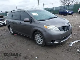 2013 Toyota Sienna LE with VIN 5TDJK3DC5DS066762, listed as a IAAI auction lot 41907847 with 251,540 mi miles and . Bid and sale history available at DreamBid. Image 1.