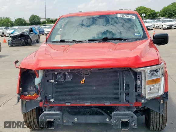 2021 Ford F-150 XL with VIN 1FTMF1CB1MKE96164, listed as a Copart auction lot 59530755 with Not provided miles and Salvage title. Bid and sale history available at DreamBid. Image 5.