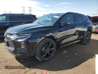 2020 Chevrolet Blazer RS z VIN 3GNKBKRS5LS703861, wystawiony jako Copart lot #50043855 z przebiegiem 63 487 mil mil oraz Szkoda całkowita • Salvage title. Historia ofert i sprzedaży dostępna na DreamBid. Obrazek 1.