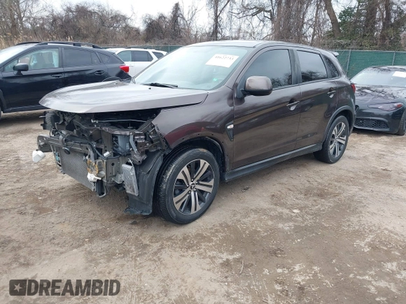 2020 Mitsubishi Outlander Sport ES 2.0 with VIN JA4AR3AU0LU029485, listed as a IAAI auction lot 41622733 with 54,659 mi miles. Bid and sale history available at carsss.com. Image 17.