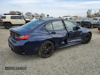 2024 BMW 3 Series M340i with VIN 3MW49FS08R8D87680, listed as a Copart auction lot 48081595 with 6,001 mi miles and Salvage Title. Bid and sale history available at carsss.com. Image 3.