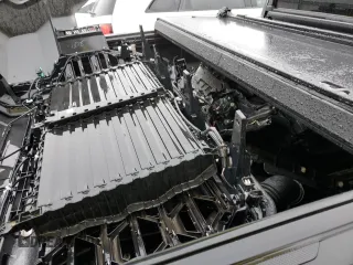 2022 Toyota Tundra Capstone Hybrid with VIN 5TFVC5DB9NX007727, listed as a Copart auction lot 49728855 with 42,542 mi miles and Salvage title. Bid and sale history available at DreamBid. Image 12.