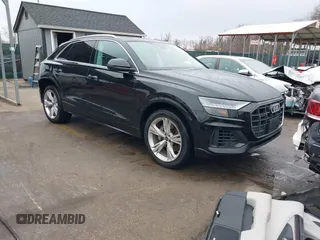 2023 Audi Q8 Premium with VIN WA1AVBF19PD019841, listed as a IAAI auction lot 40827495 with 29,033 mi miles and . Bid and sale history available at DreamBid. Image 1.