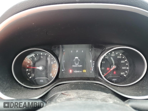 2018 Jeep Compass Sport with VIN 3C4NJCAB2JT411036, listed as a Copart auction lot 46046895 with 102,642 mi miles and Salvage Title. Bid and sale history available at carsss.com. Image 9.