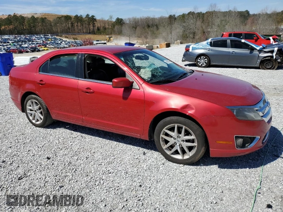 2011 Ford Fusion SEL with VIN 3FAHP0JGXBR321465, listed as a Copart auction lot 49397455 with 0 mi miles and Salvage Title. Bid and sale history available at carsss.com. Image 4.