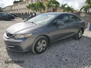 2015 Honda Civic LX z VIN 19XFB2F55FE000482, wystawiony jako Copart lot #61659495 z przebiegiem 146 006 mil mil oraz Szkoda całkowita • Salvage title. Historia ofert i sprzedaży dostępna na DreamBid. Obrazek 1.
