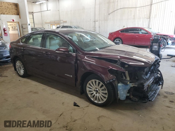 2013 Ford Fusion SE Hybrid with VIN 3FA6P0LU9DR260834, listed as a Copart auction lot 52384805 with 98,191 mi miles and Salvage Title. Bid and sale history available at DreamBid. Image 4.