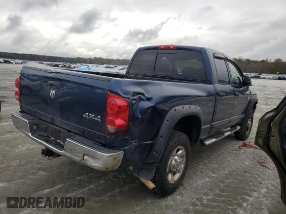 2007 Dodge Ram 2500 SLT with VIN 1D7KS28D67J589720, listed as a Copart auction lot 79232384 with 221,207 mi miles and Salvage Title. Bid and sale history available at carsss.com. Image 3.