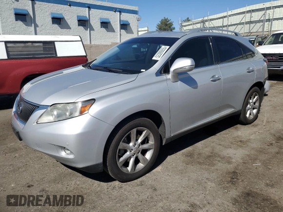2010 Lexus RX 350 with VIN 2T2ZK1BA6AC010077, listed as a Copart auction lot 52086655 with 160,041 mi miles and Salvage Title. Bid and sale history available at DreamBid. Image 1.