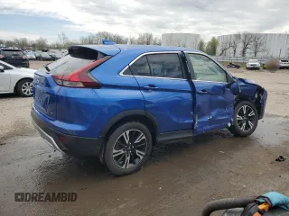 2023 Mitsubishi Eclipse Cross SE z VIN JA4ATWAAXPZ054704, wystawiony jako Copart lot #55148655 z przebiegiem 12 162 mil mil oraz Szkoda całkowita • Salvage title. Historia ofert i sprzedaży dostępna na DreamBid. Obrazek 3.