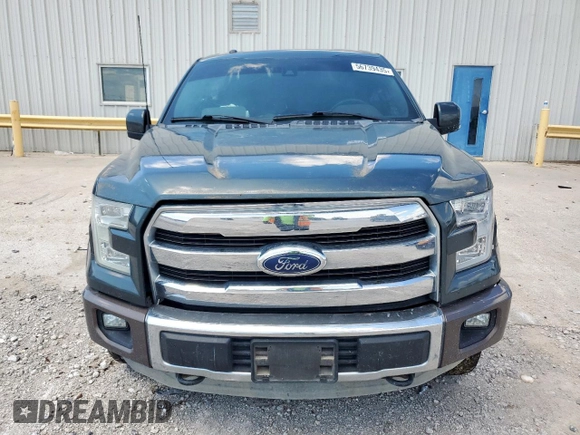 2015 Ford F-150 XLT with VIN 1FTEW1EF2FFA34289, listed as a Copart auction lot 56739435 with 120,293 mi miles and Salvage title. Bid and sale history available at DreamBid. Image 5.
