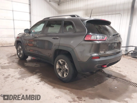 2019 Jeep Cherokee Trailhawk Elite with VIN 1C4PJMBX8KD298807, listed as a IAAI auction lot 41107062 with 79,685 mi miles. Bid and sale history available at carsss.com. Image 3.