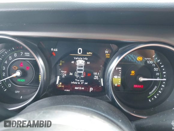 2023 Jeep Wrangler Rubicon with VIN 1C4JJXR63PW703424, listed as a IAAI auction lot 42639653 with 46,412 mi miles and . Bid and sale history available at DreamBid. Image 7.