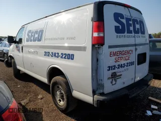 2016 Chevrolet Express Cargo with VIN 1GCWGAFF1G1235079, listed as a Copart auction lot 62375005 with 115,783 mi miles and Salvage title. Bid and sale history available at DreamBid. Image 2.