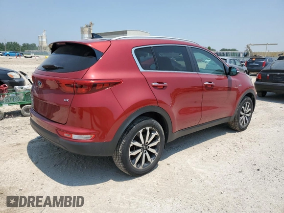 2017 Kia Sportage EX with VIN KNDPNCAC7H7267598, listed as a Copart auction lot 59286135 with 80,416 mi miles and Salvage title. Bid and sale history available at DreamBid. Image 3.