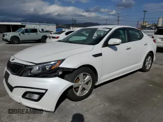 2015 Kia Optima LX with VIN KNAGM4A76F5665130, listed as a Copart auction lot 55166425 with 98,069 mi miles and Salvage title. Bid and sale history available at DreamBid. Image 1.