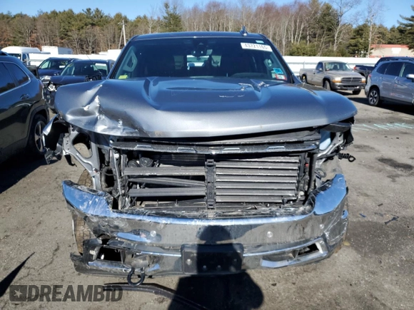 2021 Chevrolet Silverado 1500 LTZ with VIN 1GCUYGEDXMZ200545, listed as a Copart auction lot 43721165 with 58,623 mi miles and Salvage Title. Bid and sale history available at DreamBid. Image 5.