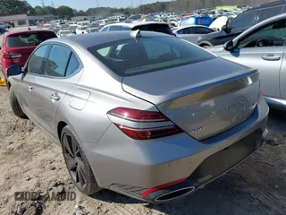 2022 Genesis G70 3.3T z VIN KMTG54TE0NU084191, wystawiony jako IAAI lot #41479649 z przebiegiem 51 548 mil mil oraz . Historia ofert i sprzedaży dostępna na DreamBid. Obrazek 3.