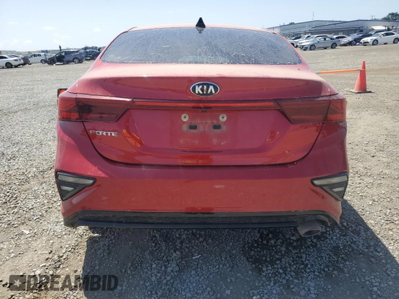2021 Kia Forte LXS with VIN 3KPF24AD1ME387104, listed as a Copart auction lot 55461895 with 89,496 mi miles and Salvage title. Bid and sale history available at DreamBid. Image 6.