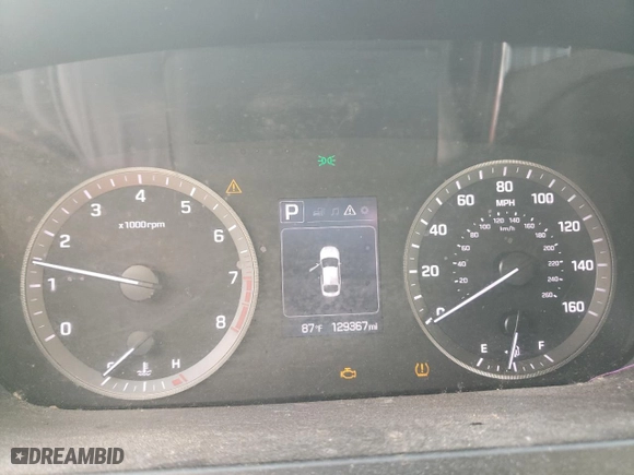 2015 Hyundai Sonata 2.4L SE with VIN 5NPE24AF1FH151662, listed as a Copart auction lot 76335464 with 129,367 mi miles and Non Repairable. Bid and sale history available at carsss.com. Image 9.