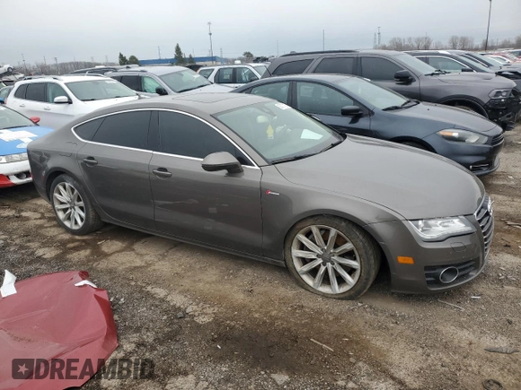 2012 Audi A7 3.0 Premium Plus with VIN WAUYGAFC3CN050160, listed as a Copart auction lot 52373125 with 127,617 mi miles and Clean Title. Bid and sale history available at carsss.com. Image 4.