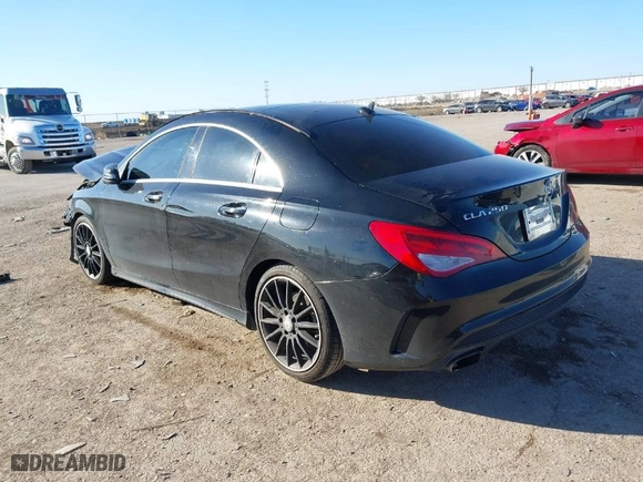 2015 Mercedes-Benz CLA-Class CLA 250 with VIN WDDSJ4EB1FN223401, listed as a IAAI auction lot 41096124 with 99,172 mi miles. Bid and sale history available at carsss.com. Image 3.